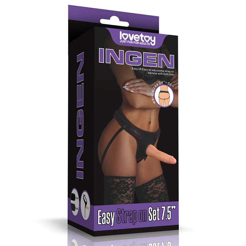 Ingen Easy Strap-On Set - Flesh 19 cm (7.5) Strap-On-LV715006