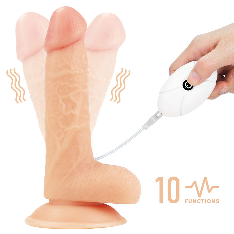 Ingen Vibrating Easy Strap-On Set - Flesh 17.8 cm (7) Vibrating Strap-On-LV715115