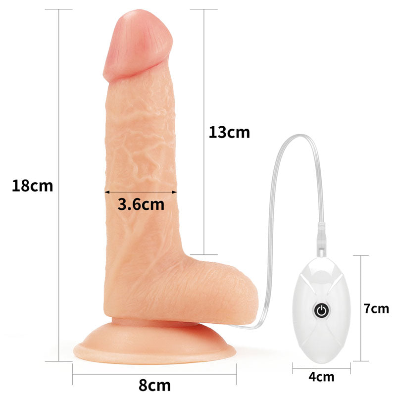 Ingen Vibrating Easy Strap-On Set - Flesh 17.8 cm (7) Vibrating Strap-On-LV715115