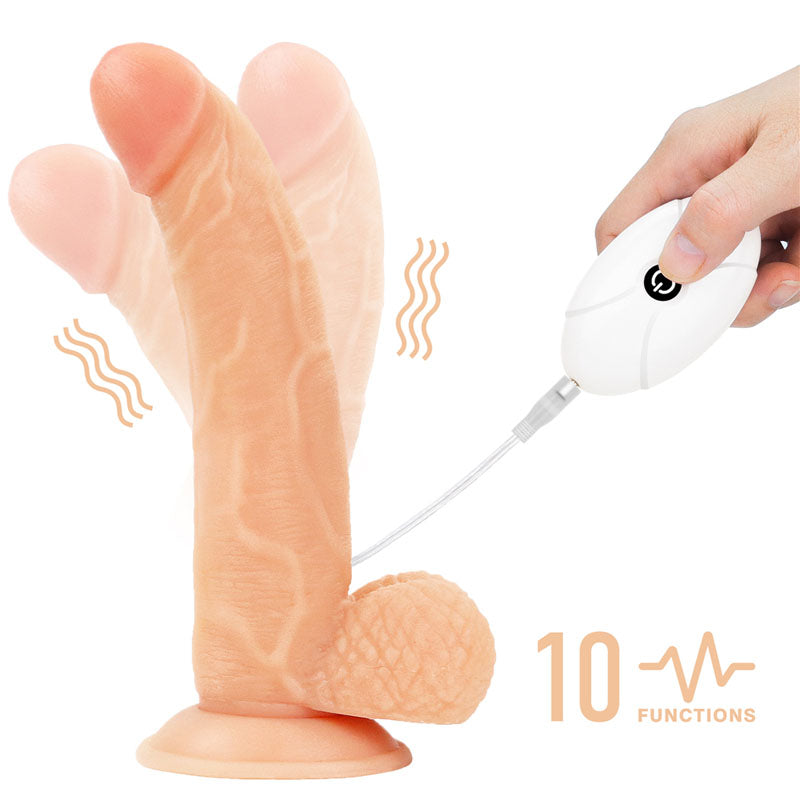 Ingen Vibrating Easy Strap-On Set - Flesh 21.6 cm (8.5) Vibrating Strap-On-LV715118