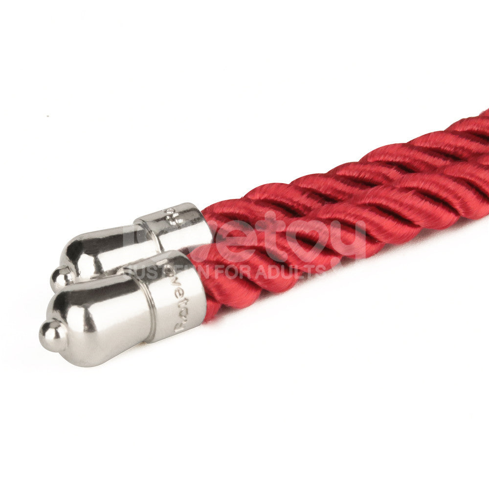 Rebellion Reign Silky Bondage Rope - Red - Red Bondage Rope - 10 metre length-LV761302