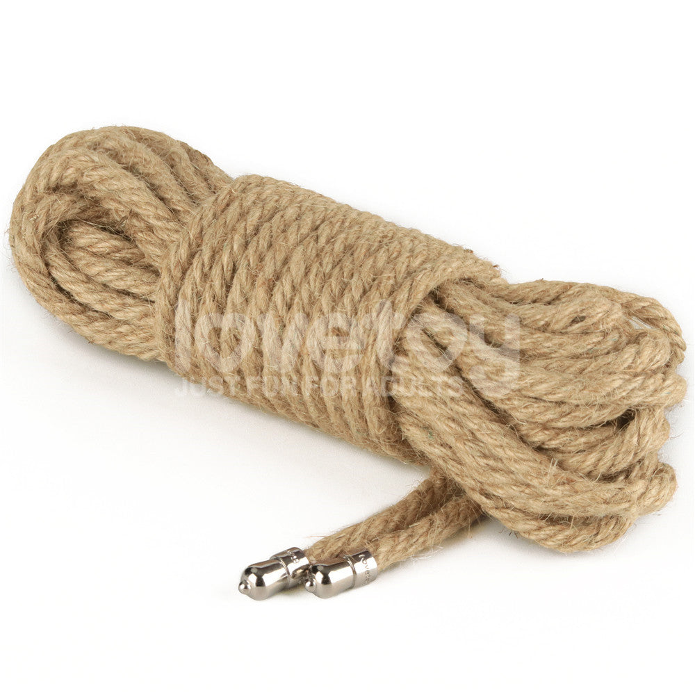 Rebellion Reign Hemp Bondage Rope - Rustic - Rustic Bondage Rope - 10 metre length-LV761305