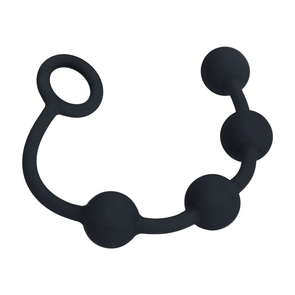 LEVELZ Round Silicone Anal Balls - S - 20mm - Black 23 cm Small Anal Balls-LVL02-0033BLK