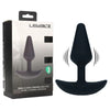 LEVELZ Classic Vibrating Silicone Anal Plug - Small - Black Small USB Rechargeable Butt Plug-LVL03-0012BLK