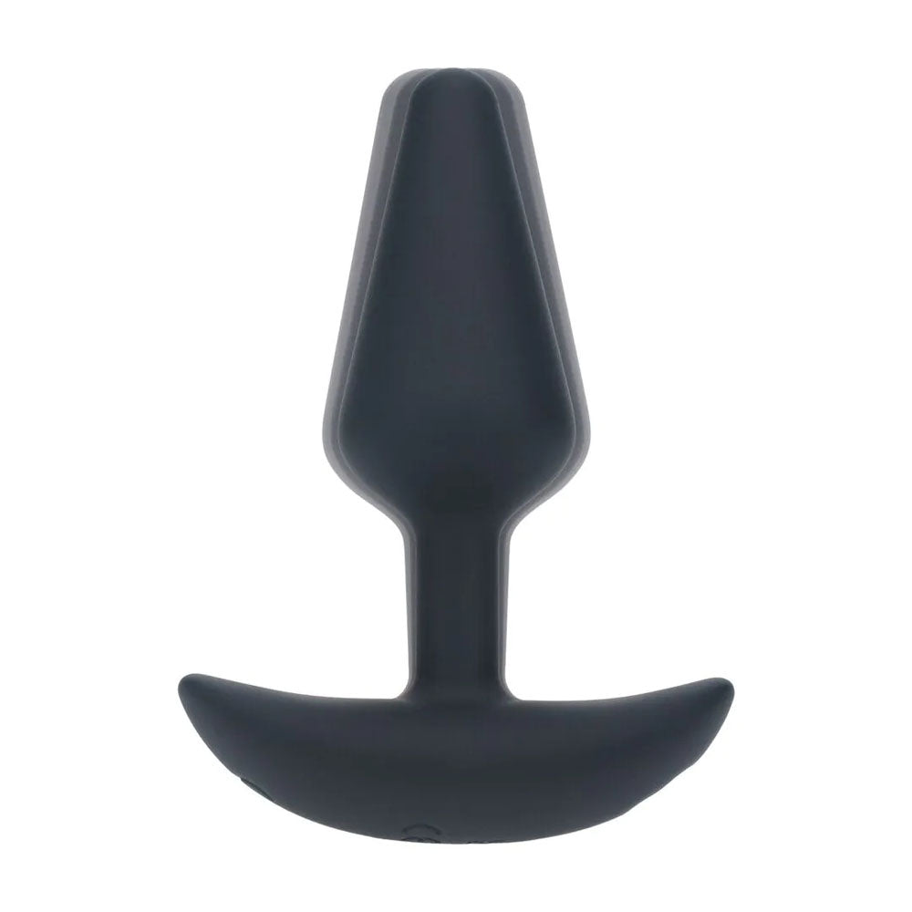 LEVELZ Classic Vibrating Silicone Anal Plug - Small - Black Small USB Rechargeable Butt Plug-LVL03-0012BLK