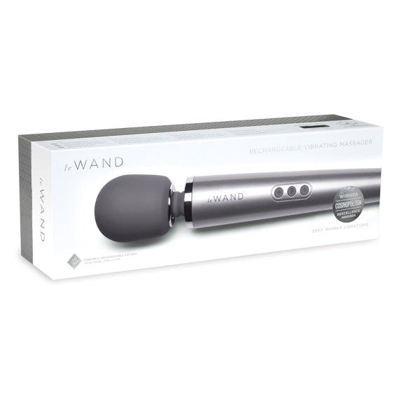 LE WAND GREY RECHARGEABLE MASSAGER-LW-001GRY
