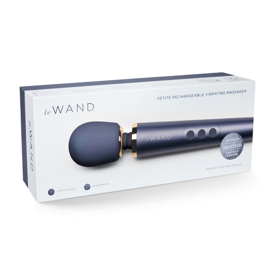 LE WAND PETITE RECHARGEABLE VIBRATING MASSAGER NAVY-LW-007NAV