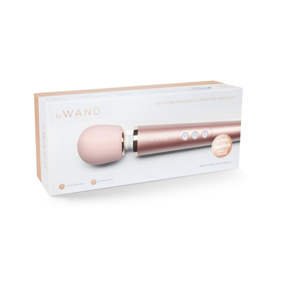 LE WAND PETITE RECHARGEABLE VIBRATING MASSAGER ROSE GOLD-LW-007RG