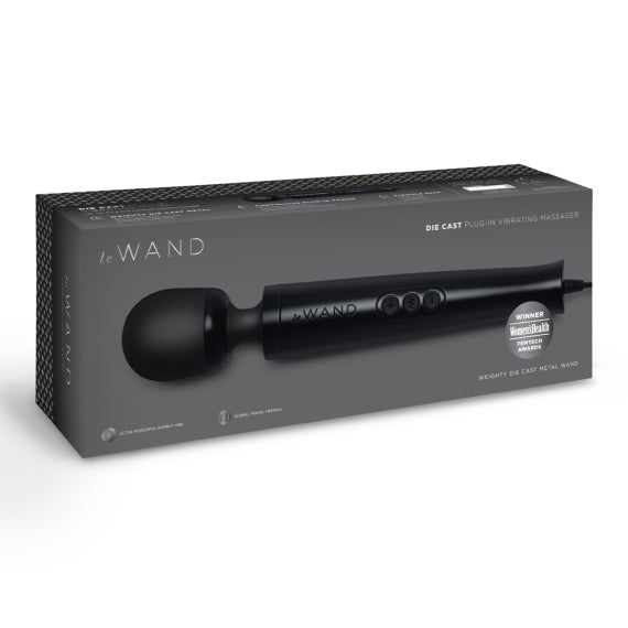 LE WAND DIECAST PLUG-IN MASSAGER BLACK-LW-052BLK
