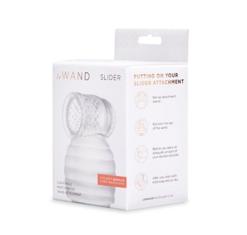 LE WAND CLEAR MALE MASTURBATOR WAND ATTACHMENT-LW-WEB-070