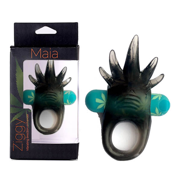 Maia Ziggy - Hemp Green USB Rechargeable Vibrating Cock Ring-MA1723-LF