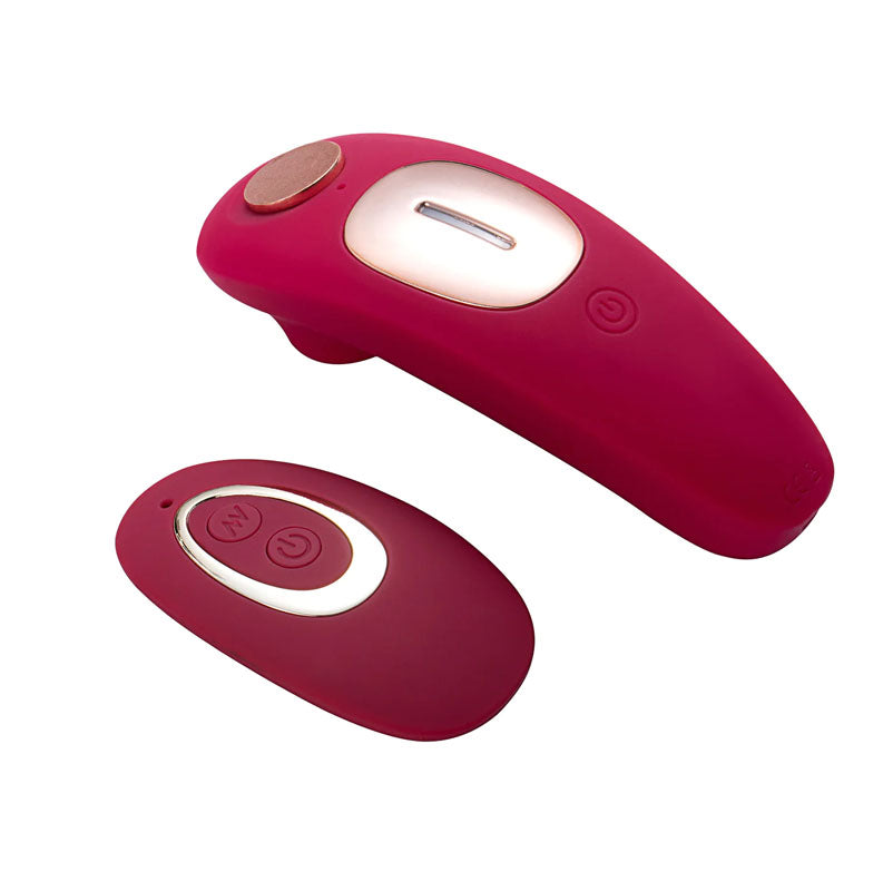 Maia Remi - Red USB Rechargeable Panty Vibe with Suction-MA2107