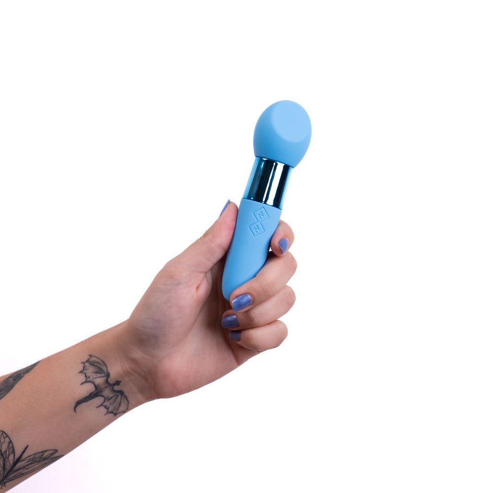 Maia RINA - Blue - Blue 13.3 cm USB Rechargeable Vibrator-MA23-03-B7