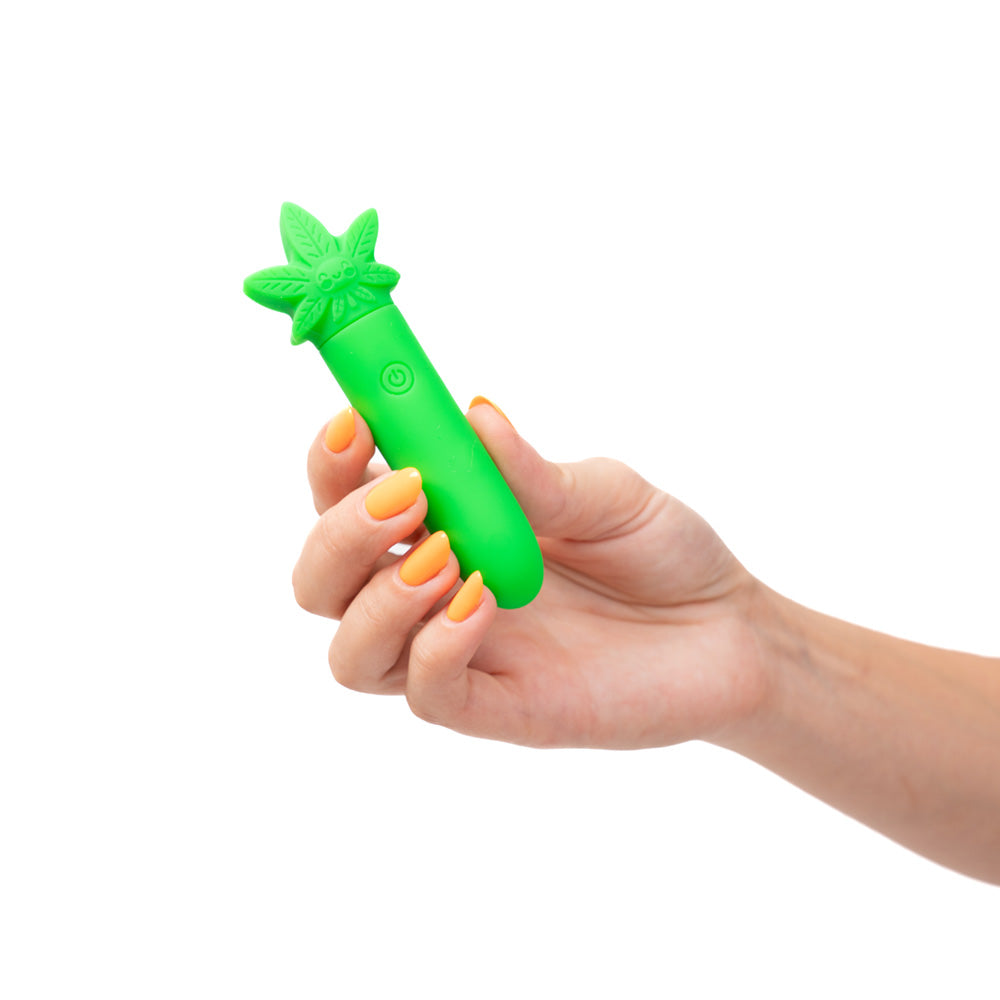 Maia STONI - 420 Green 11.1 cm USB Rechargeable Bullet