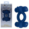 Maia RONAN - Blue - Blue USB Rechargeable Dual Vibrating Cock Ring-MA25-09-BLUE
