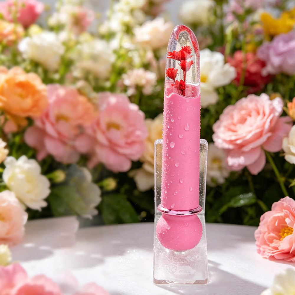 Maia FLORA - Pink - Pink 12.7 cm USB Rechargeable Powerful Bullet - MA26-01-PINK