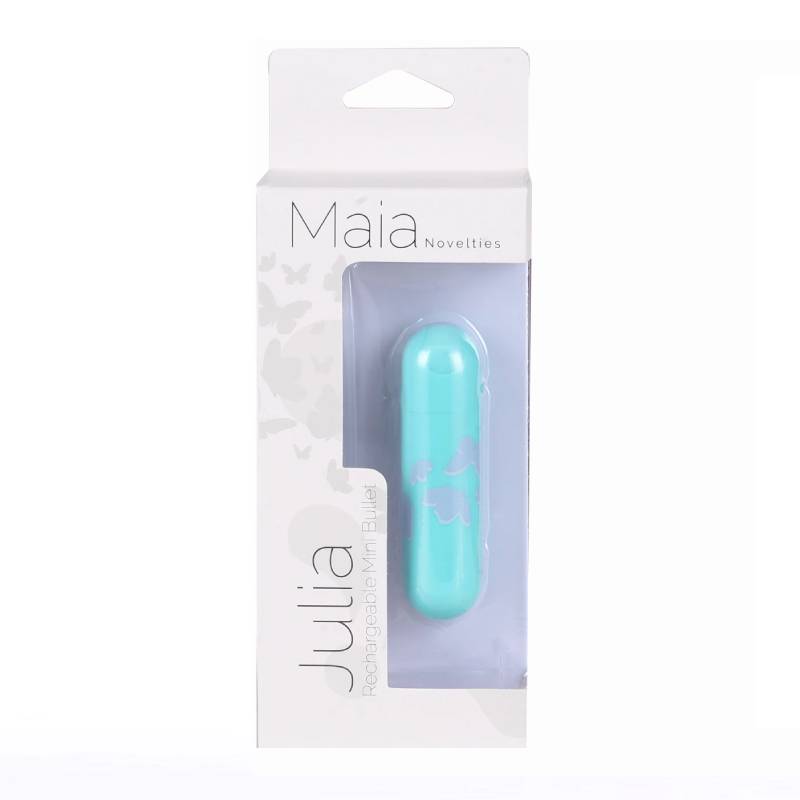 Maia Julia - Teal 7.6 cm USB Rechargeable Bullet-MA330-BF