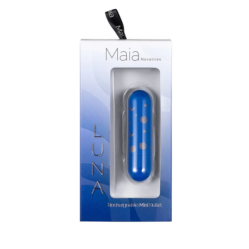 Maia Luna - Blue 7.6 cm USB Rechargeable Bullet-MA330-MN