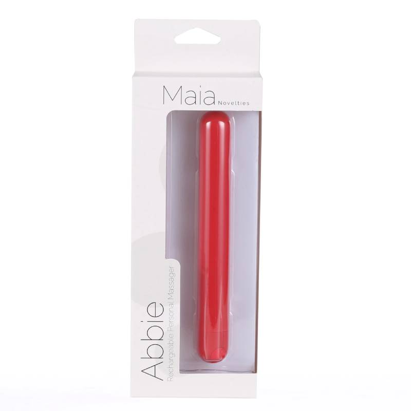 Maia Abbie - Red 16.2 cm USB Rechargeable Bullet-MA332R2