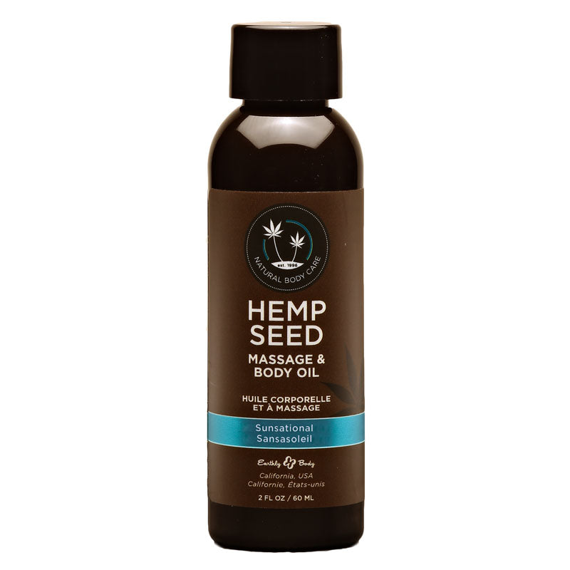 Hemp Seed Massage & Body Oil - Sunsational (Italian Bergamot