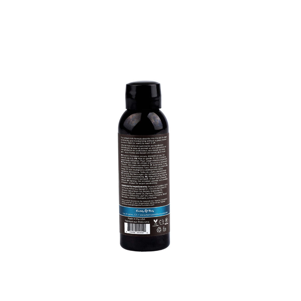 Hemp Seed Massage & Body Oil - Moroccan Nights (Earthy & Spicy-Sensual) Scented - 59 ml Bottle-MAS275