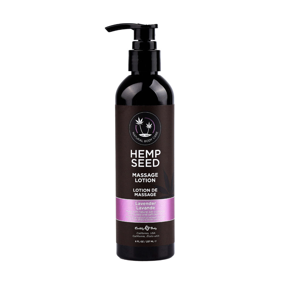Hemp Seed Massage Lotion - Lavender Scented - 237 ml Bottle-ML017