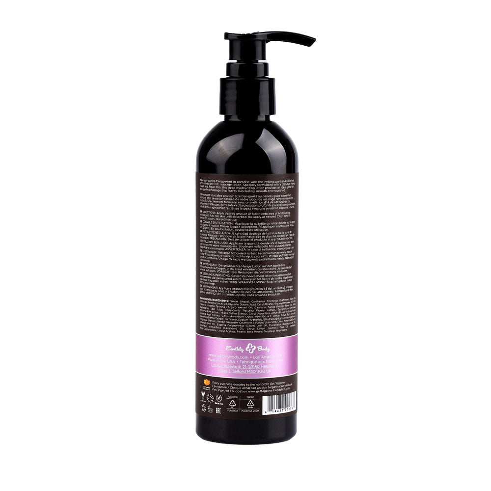 Hemp Seed Massage Lotion - Lavender Scented - 237 ml Bottle-ML017