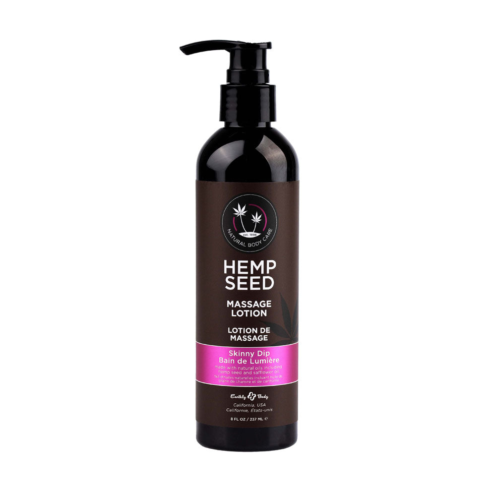 Hemp Seed Massage Lotion - Skinny Dip (Vanilla & Fairy Floss) Scented - 237 ml Bottle-ML021