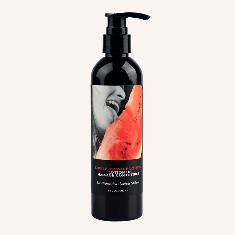 Edible Massage Lotion - Watermelon - Watermelon Flavoured Massage Lotion - 237 ml-MLE004