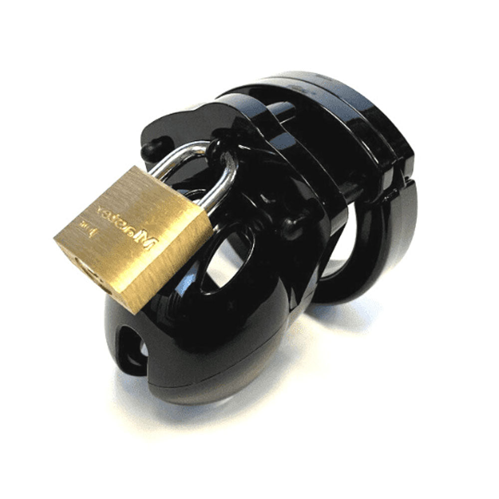 Mini-Me Black Chastity Cock Cage Kit - Black - Black 1.25 Inch Cock Cage Kit-MM-BLK