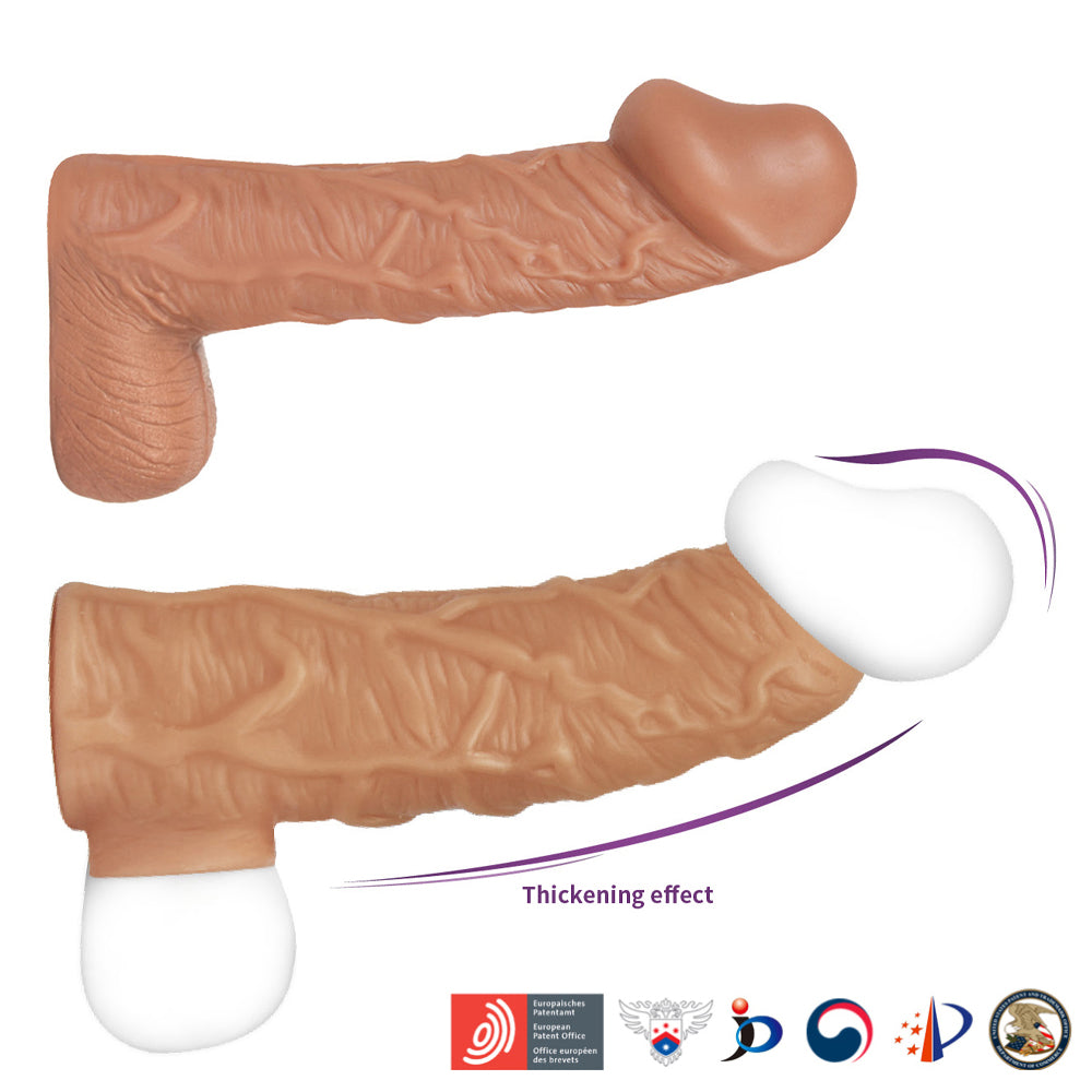 Kokos Nude Sleeve 1 - Flesh Penis Extension Sleeve-NS.001-M