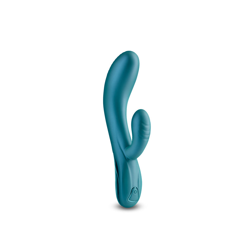 Royals - Regent - Metallic Green - Metallic Green 19.3 cm USB Rechargeable Rabbit Vibrator-NSN-0211-09