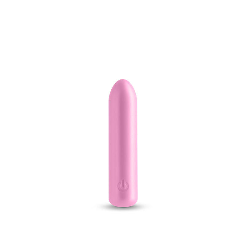 Seduction - Roxy - Metallic Pink - Metallic Pink 9 cm USB Rechargeable Vibrating Bullet-NSN-0235-14