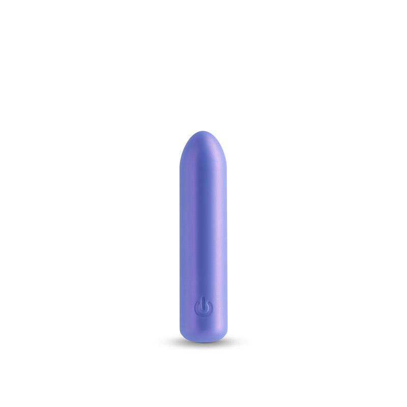 Seduction - Roxy - Metallic Blue - Metallic Blue 9 cm USB Rechargeable Vibrating Bullet-NSN-0235-17