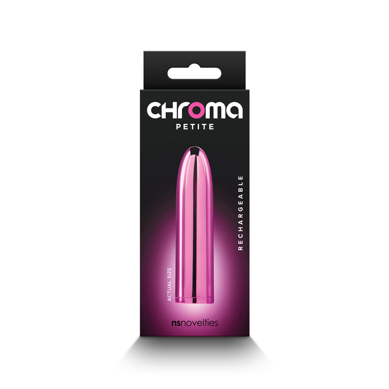 Chroma Petite Bullet - Pink - Metallic Pink 8.7 cm USB Rechargeable Bullet-NSN-0305-04