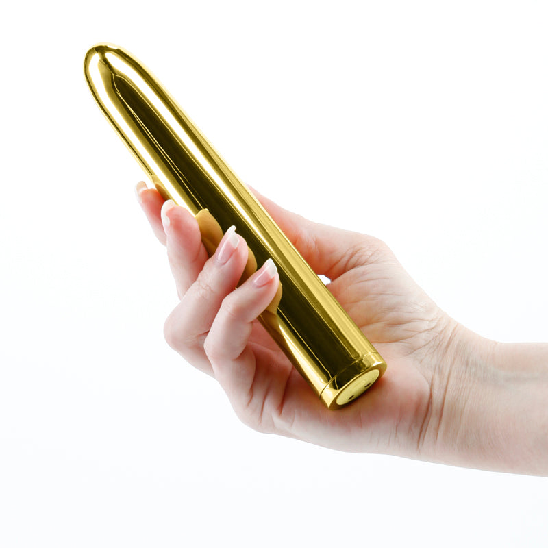 Chroma - Gold - Gold 17 cm USB Rechargeable Vibrator-NSN-0305-19