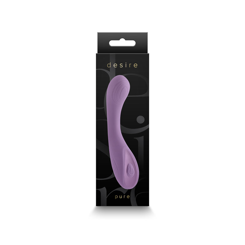 Desire - Pure - Dusty Lavender - Lavender 13.7 cm USB Rechargeable Vibrator-NSN-0326-09