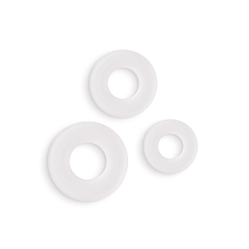 Firefly - 3pc Bubble Rings - White-(nsn-0474-01)