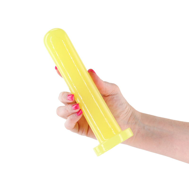 Firefly - Thrill - Yellow - Large - Glow in Dark Yellow 19.3 cm Large Dildo-NSN-0478-19