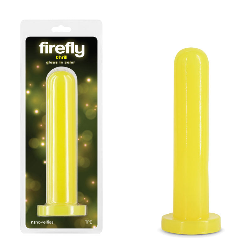 Firefly - Thrill - Yellow - Large - Glow in Dark Yellow 19.3 cm Large Dildo-NSN-0478-19