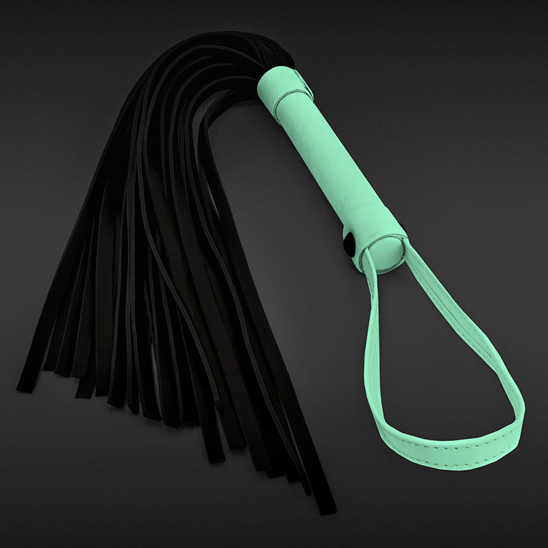 GLO Bondage Flogger - Glow In Dark Whip-NSN-0497-88