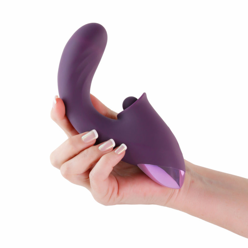 INYA Caprice - Purple - Purple 17.7 cm USB Rechargeable Vibrator with Clitoral Thumper-NSN-0552-35