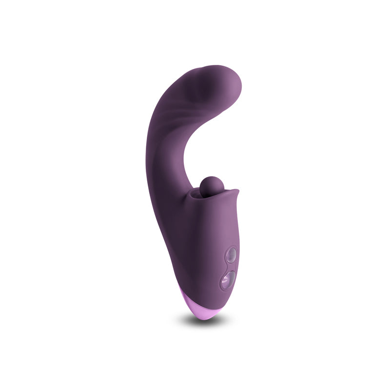 INYA Caprice - Purple - Purple 17.7 cm USB Rechargeable Vibrator with Clitoral Thumper-NSN-0552-35