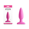 INYA Swirl - Pink - Pink 10.7 cm USB Rechargeable Vibrating Butt Plug - NSN-0558-54