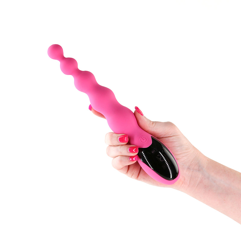 INYA Virtua - Pink - Pink 23.9 cm USB Rechargeable Beaded Vibrator-NSN-0560-14