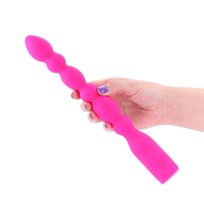 INYA Prime - Pink - Pink 28.8 cm USB Rechargeable Anal Vibrator - NSN-0561-44