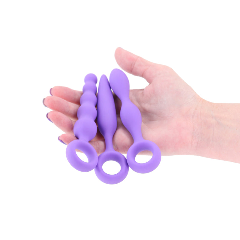 INYA Trio Kit - Purple - Purple Anal Plugs - Set of 3 - NSN-0563-05