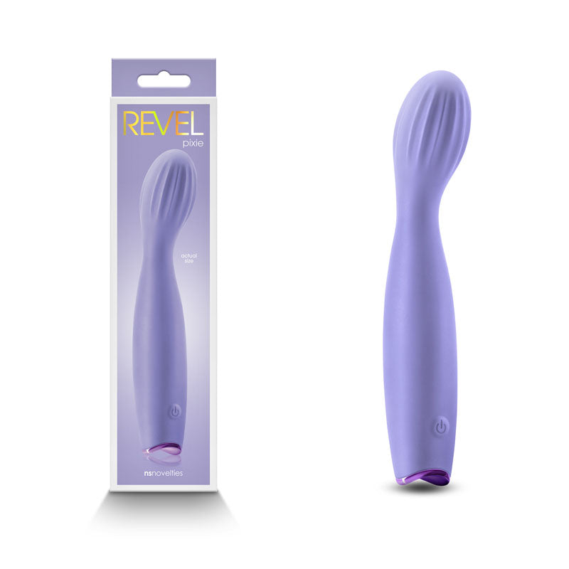 Revel Pixie - Purple - Purple 17.3 cm USB Rechargeable Vibrator-NSN-0675-25