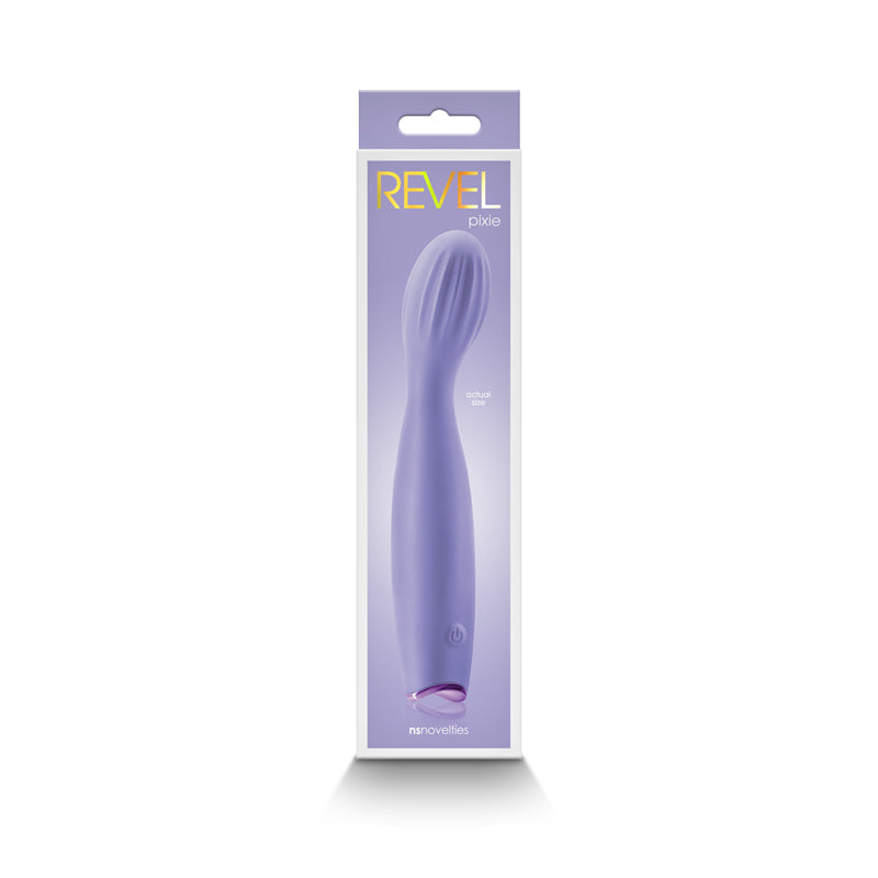 Revel Pixie - Purple - Purple 17.3 cm USB Rechargeable Vibrator-NSN-0675-25