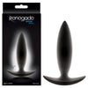 Renegade - Spades - Black 10 cm (4) Small Butt Plug-NSN-1106-13